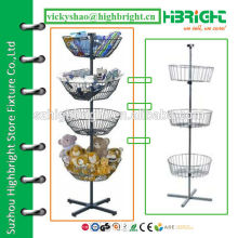 four basket revolving basket display stand